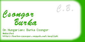 csongor burka business card